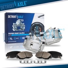 Front Disc Brake Calipers & Ceramic Brake Pads for Honda Civic Insight Acura EL picture