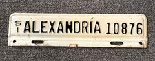 RARE  1951 ALEXANDRIA VIRGINIA  License Plate TOPPER ORIGINAL PAINT picture