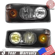 2pcs Halogen Headlights Assembly for Mack Granite GU4/GU5/GU7/GU713/GU8 w/ Bulbs picture