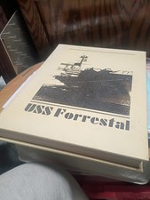 Vintage 1979-1980 USS Forrestal CV-59 Mediterranean Cruise Book with 1981... picture