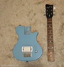 First Act ME263 Mini Electric Guitar Blue Short Scale Single Humbucker 30