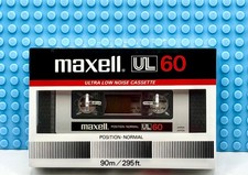 MAXELL UL   60  1982 EUROPE  TYPE I     BLANK CASSETTE TAPE (1) (SEALED) picture