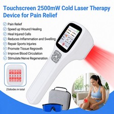 Touchscreen Cold Laser Therapy 2500mW Human Pet 650 808 905 980nm Physiotherapy picture