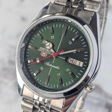 Seiko 5 Automatic 70s Green Dial Japan picture