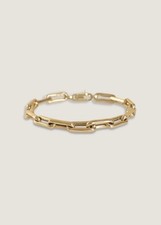 Kinn Studio Rome Bold Link Chain Bracelet 14K Yellow Gold Size 7 picture