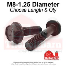 M8-1.25 Class 10.9 Hex Flange Screws Frame Bolts Phos & Oil (Pick Length &Qty) picture