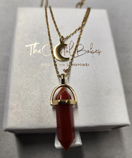 The Crystal Babes The Bad B*tch Carnelian Layered Necklace 15