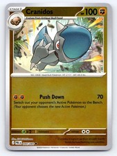 Cranidos 044/084 Common Pitch Black Pokemon Reverse Holo Near Mint picture