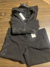 BCBG Max Azria Black Active Suit (Hoodie and Sweatpants) Size L NWT $320 picture