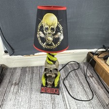 RARE Vintage Metallica Lamp W/Shades Skull Snakes Heavy Metal Rock 2002 Y2K picture