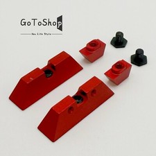 2 PK Front & Rear Sights For Glock 17 19 22 23 24 26 27 31 34 35 Aluminum Red picture
