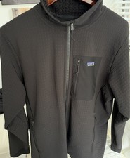 Patagonia Men's Black Full Zip Fleece Jacket Stand-Up Collar Zipped Pocket L picture