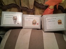 Lot of 3 Gardening Club PHB Porcelain  Trinket Boxes,Paper NOS Rare Downsizing  picture