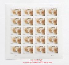 2011 Usps Forever Stamps Wedding White Rose 5 Sheets of 20 / 100 total picture