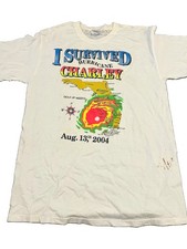 Vintage Men’s M Cotton Knit tee ‘I Survived Hurricane Charley” picture
