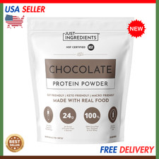 Just Ingredients Chocolate Protein Powder | Grass-Fed Whey Protein | Chocolate picture