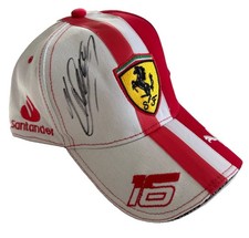 CHARLES LECLERC Rare Hand Signed Puma Ferrari Formula 1 Racing Hat/Cap COA picture