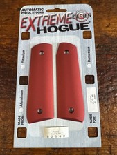 Hogue Extreme Series Aluminum Grips For Ruger 22/45 Mark 1-3 Models. Red. picture