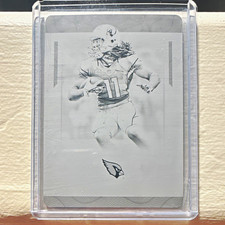 2016 Panini National Treasures Larry Fitzgerald Printing Plate 1/1 #3 Cardinals picture