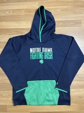 Vintage University Of Notre Dame Fighting Irish Youth 14/16 Hooded Sweatshirt picture