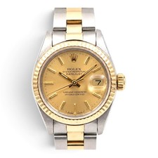 Rolex Ladies Datejust 26 mm Two Tone Champagne Oyster Automatic Watch 6917 1981 picture