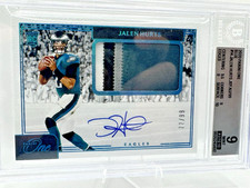 2020 Panini One Jalen Hurts Rookie RPA #/99 On Card Auto 4 Color Patch - BGS 9 picture