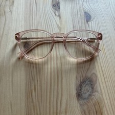 Warby Parker Percey 6600 Round Pink Clear Eyeglasses Frames only 49*19*135 Italy picture