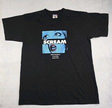 Vintage SCREAM Horror Movie Promo Shirt Ghostface Union Made 1996 Drew Barrymore picture