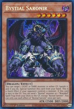 YUGIOH: 1X Bystial Saronir MP23-EN158 Prismatic Secret Rare NM picture