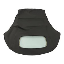 Black Convertible Soft Top Clear Heated Glass Window For Volkswagen Beetle 03-10 picture