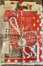 50+ Piece CHRISTMAS Junk Journal Art Paper Ephemera Kit Modern-Vintage-Unique picture