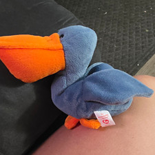 Ty Beanie Babies Scoop (1996) Retired Vintage Plush Beanbag Toy picture