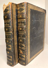 1824 Pilkington Dictionary of Painters Extra Illustrated 2 Vol Morocco Leather picture