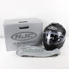 HJC C71 Solid Full Face Motorcycle Helmet In Semi-Flat Black - Adult Size L picture