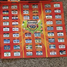 Matchbox Across America 50th Birthday Series Complete Set Mini License Plates picture
