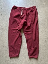 SKIMS Limited Edition Cotton Fleece Classic Jogger Merlot Deep Red XL NWT picture