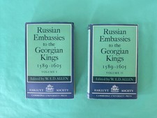 Russian Embassies to the Georgian Kings 1589-1605 2 Vol Set Hakluyt Society 1970 picture