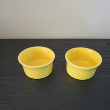 Fiestaware Sunflower Yellow  8 Oz  4 Inch  Ramekins Set Of 2 picture