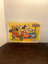 Vintage 1961 Walt Disney Ludwig Von Drake Mickey Minnie Pluto Placemat 11x17 picture
