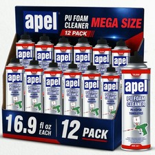  Apel PU Foam Gun Cleaner 12x16.9 fl oz. Spray Expanding Foam Remover 12 Pack picture