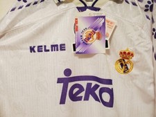 BNWT REAL MADRID 1996 1997  LFP Official Home Jersey KELME  Size L (US M) New picture