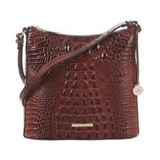 $225. Brahmin Katie Women's Leather Cross Body Bag Pecan Gold picture