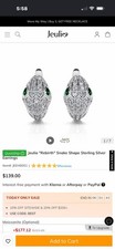 Jeulia “rebirth” Snake Earrings Sterling Silver picture