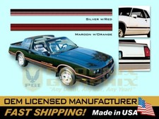 1985 1986 Chevrolet Monte Carlo SS Super Sport Decals Graphics Stripes Kit picture