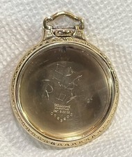 Vintage 16s Wadsworth Gold Filled Hamilton Railroad Pocket Watch Case picture
