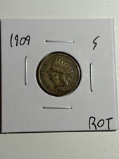 1909-S Indian Head Cent F Woodgrain Key Date picture