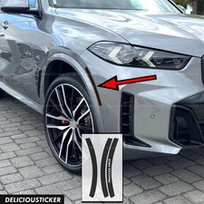 Fits 2024-2026 Bmw X5 SMOKE Front Side Marker Decal PreCut Tint Overlay Vinyl picture