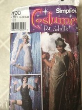 Simplicity Pattern Costume 5400 Plus Size Flapper Gilded Age Gatsby 14 16 18 20 picture