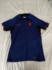 2022-23 Nike Netherlands Away Kit Soccer Jersey Men's Small Blue picture