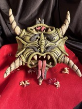Two Faced Hand carved Decorative Mask Ceramic Sculpture Wall Hanging Art picture